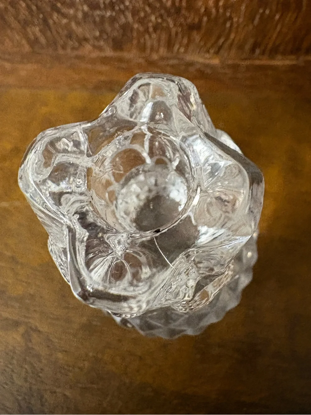 Y2K Williams-Sonoma Set of 4 Tiny Glass Pineapple Taper Candle Holders